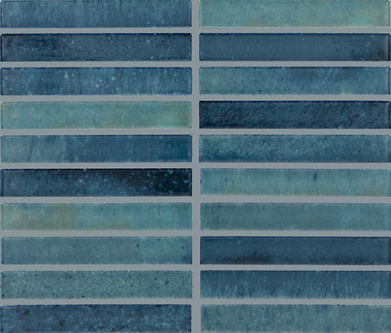 Miramo Aqua 1 x 6 mosaic
